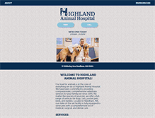 Tablet Screenshot of highlandanimalhospitalma.com